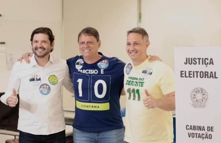 Tarcísio é reeleito governador de SP no 1º turno; Derrite e André do Prado são eleitos senadores