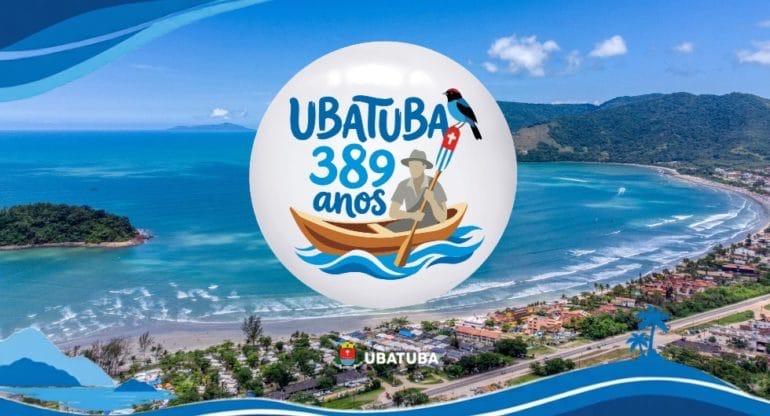 Ubatuba completa 389 anos com feriado, desfile cívico, shows e mudanças nos serviços públicos